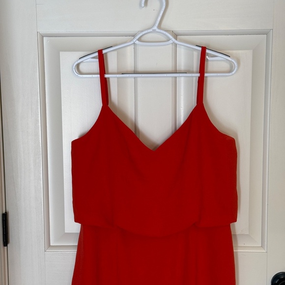 New! Dress The Population Alondra Blouson Dress Poppy Red 31710 - Picture 3 of 12